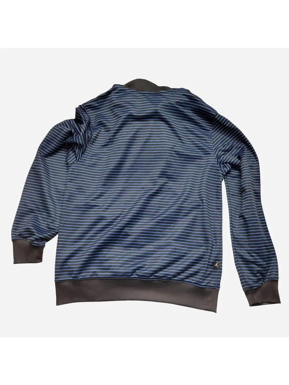 Jordan Melo Carmelo Anthony Striped Pullover Hoodie Black Blue Men’s Medium